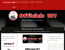 Tablet Screenshot of officials101.com